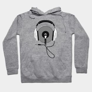 Vinyl Afro black and white Hoodie